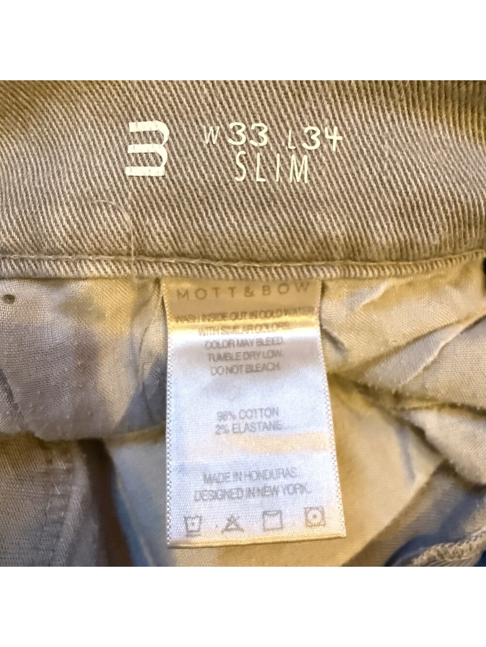 Mott & Bow Men’s Slim Fit Jeans Light Wash Blue Stretch Denim 5-Pocket - Picture 5 of 6